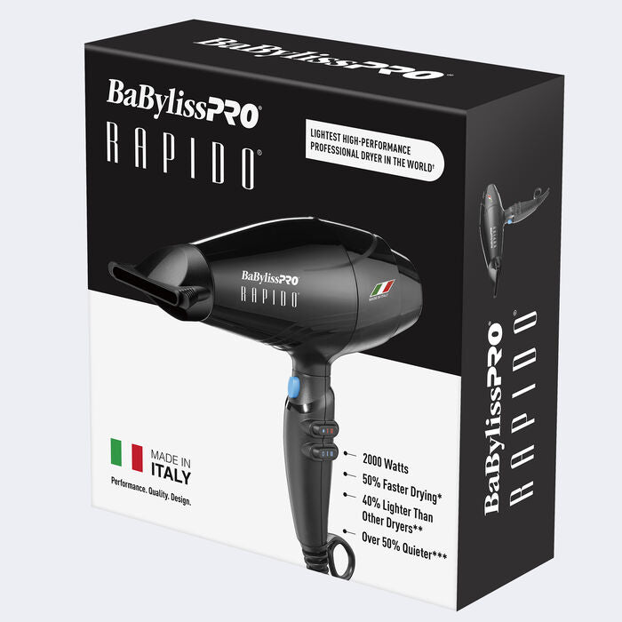 babyliss pro® 7000ie rapido dryer (black)