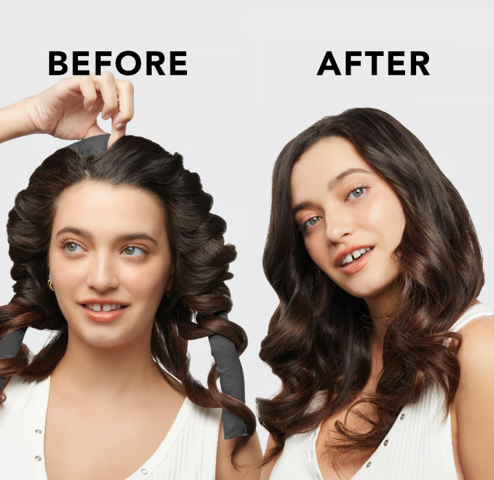 kitsch® satin heatless curling set (grey)